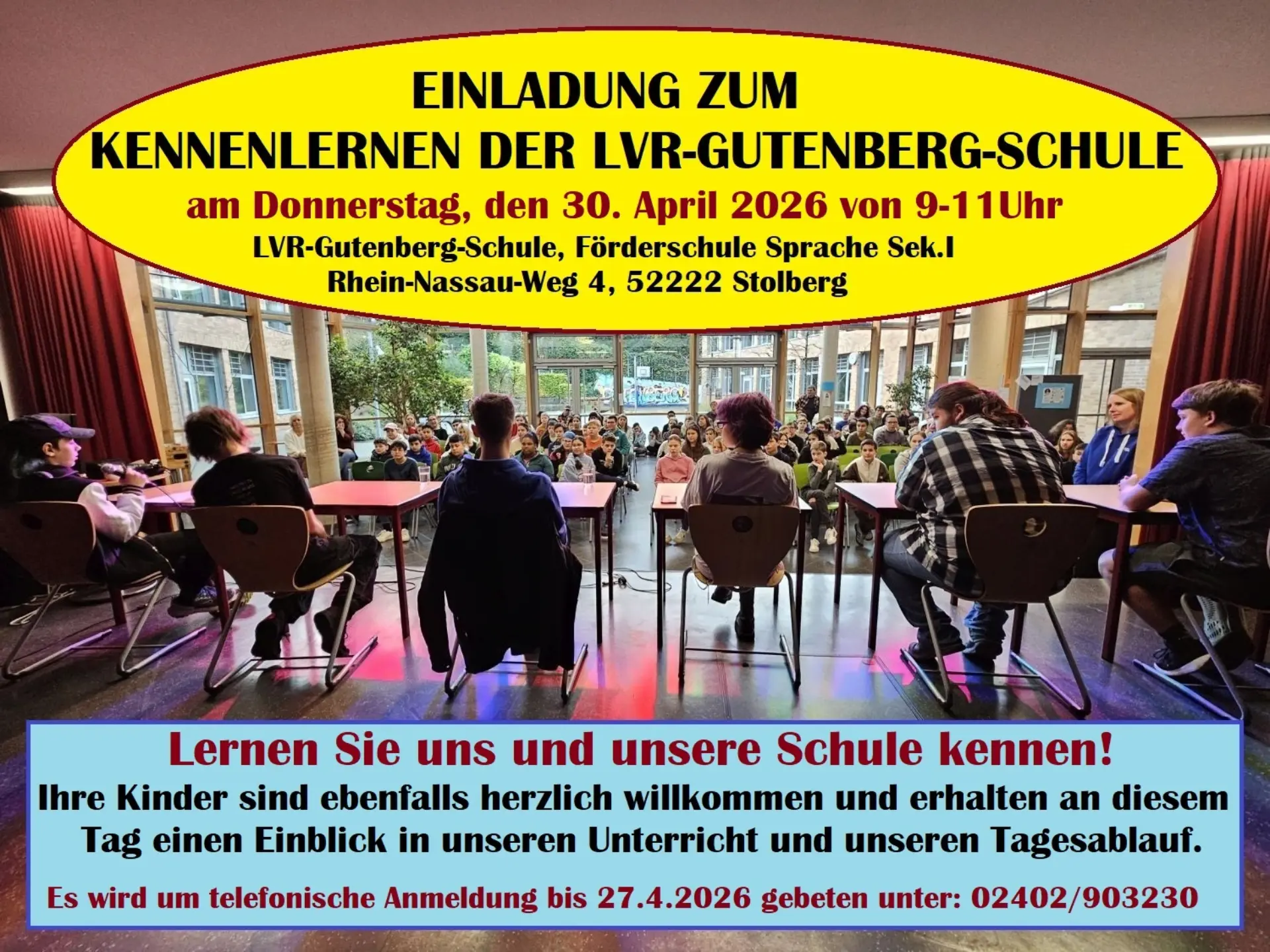 Einladungsflyer Kennenlerntag